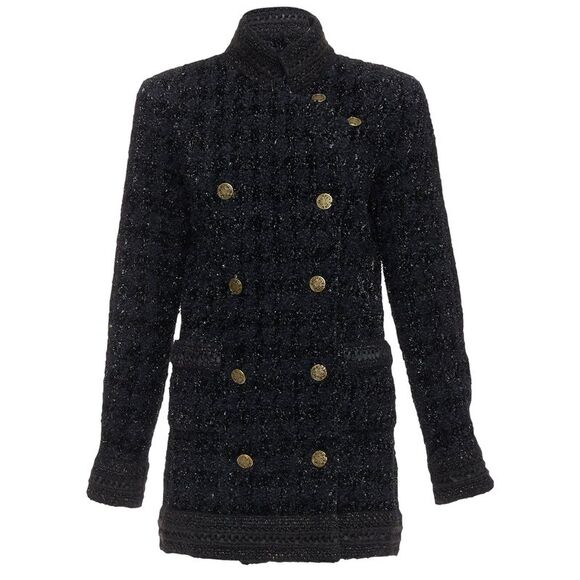 CHANEL Jackets & Blazers - Chanel Paris Shanghai metallic checked qipao coat